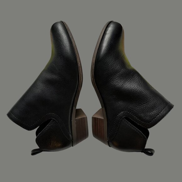 Lucky Brand Bollo Booties Ankle Boots 8M 38.5 Black Slip-on Pull-on - Picture 14 of 15